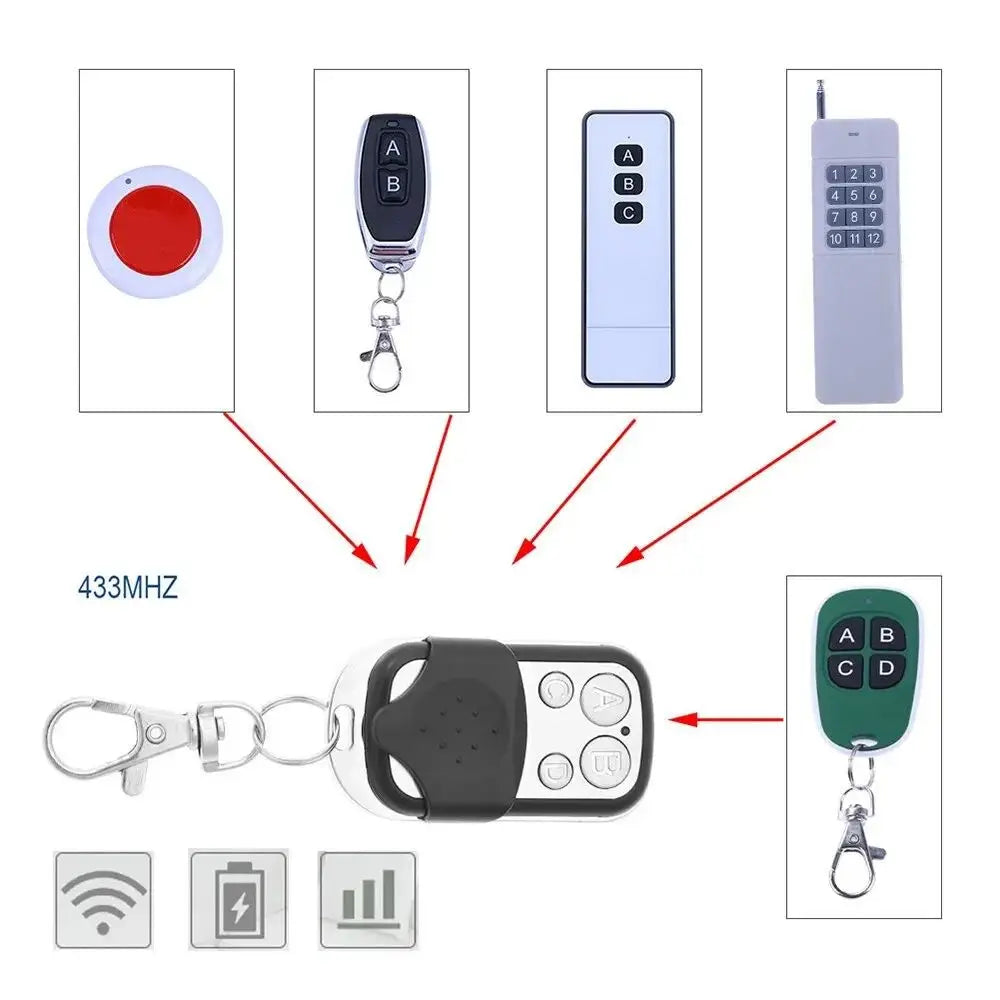 433mhz Remote control RF Clone Wireless remote control for garage door remote control water pump electric gate control