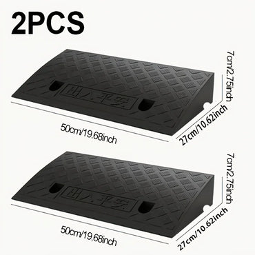 2-Pack Portable Non-Slip Threshold Ramp for Driveway, Porch & RV — Wheelchair and Pet Access