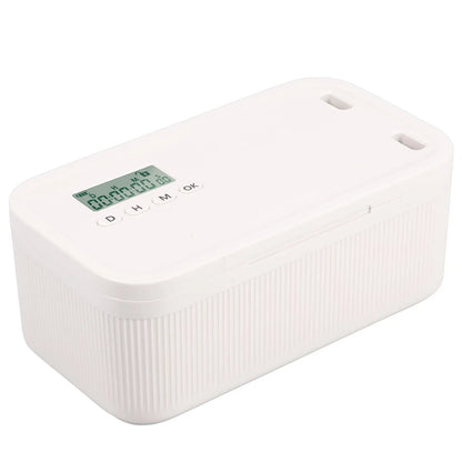 2.8L Timer Lock Box | Electronic Lockable Storage Box with Combination Lock & Digital Timer for Phone, Medication & Focus