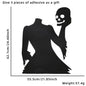 Halloween Door & Window Stickers - Skeleton Hands, Pumpkins, Ghosts, and Witch Hat Decor