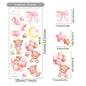 Pink Cartoon Bear Wall Stickers for Kids & Nursery Room Decor