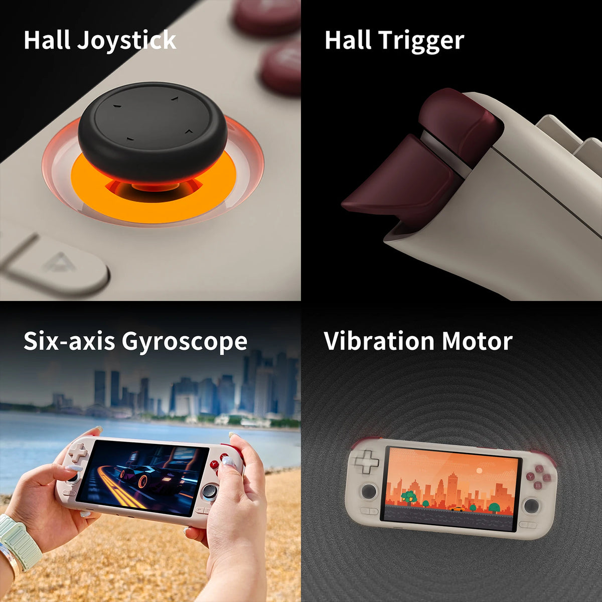 AMPOWN MANGMI AIR X Android Handheld Game Console - Snapdragon 662, 5.5" FHD, Hall Effect Joysticks, 5000mAh, Android 14