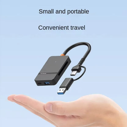 8-in-1 USB 3.0 Multi Card Reader Hub — CF/SD/MicroSD/MS/TF Adapter for PC, Camera & Mobile