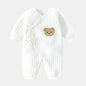 Baby Winter Bodysuit (0–6M) – Thick Cotton Animal Print Onesie for Boys & Girls