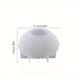 3D Shell Silicone Candle Mold 1‑Pack for DIY Scented Candles, Wax & Clay Crafts