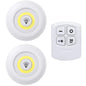 Dimmable Battery-Operated LED Under-Cabinet Light with Remote — Closet, Wardrobe & Bathroom Night Lamp