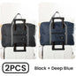 2-Pack Foldable Travel Duffel Bag Lightweight Carry-On Weekender & Gym Tote for Women and Men