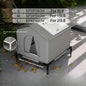 Waterproof Foldable Pet Cave Bed for Small Dogs & Puppies – Outdoor Winter Warm Plush Dog House, Washable
