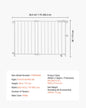 Adjustable Baby & Pet Gate 29.5–43 in (75–109 cm) Width, 28 in (71 cm) High Walk-Through No-Threshold Gate with One-Hand Double-Lock