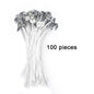 Pre-Waxed Pure Cotton Candle Wicks — 50/100 Pack, Smokeless DIY Candle Wicks, Multiple Lengths 2.6–20 cm (1.0–7.9 in)