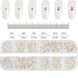 2400+ Shiny Clear Crystal Nail Rhinestones - Mixed Sizes & Shapes Flatback Gems