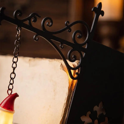 Ghost Reading Book Night Light Ornament, 20 x 18cm