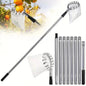 Telescopic Fruit Picker Pole 1.6/2.4/3.2/4M (5.2/7.9/10.5/13.1 ft) Stainless Steel Orchard & Garden Picking Tool