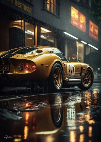 Trending Cars Retro Porsche 911 GT3 RS City Poster and Prints Canvas Painting Wall Art Pictures for Home Living Room Cuadros
