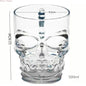 Classcial Pirate Partner Beer Cup 500ml Crystal Glass Creative Skull Face Bone with Handle Drinking Wine Vodka Essential Bar KTV