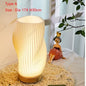 7W Wood Table Lamp For Bedroom USB Rechargeable Bedside Lamp Stepless Dimmable LED Desk Light Home Christmas Decoration