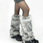Faux Fur Leg Warmers – Furry Boot Cuffs for Women, Harajuku JK Lolita Cosplay, Winter Boot Socks, Available in 9.8"/11.8"/15.7" (25/30/40 cm)