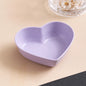 Heart-Shaped Wheat Straw Seasoning Dish - Eco-Friendly Dipping Bowl for Snacks & Condiments
