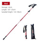 51 in (130 cm) 5-Section Foldable Telescopic Trekking Pole Carbon Steel Hiking Stick Portable Walking Cane for Camping Nordic Walking Seniors