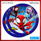 Spiderman Kids Birthday Party Supplies - Disposable Tableware Set with Plates, Cups, Napkins & Favor Bags