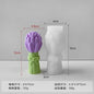 3D Tulip Bouquet Silicone Mold for Candles, Soap, Resin & Cake Decorating – Lavender Flower DIY Craft Mold