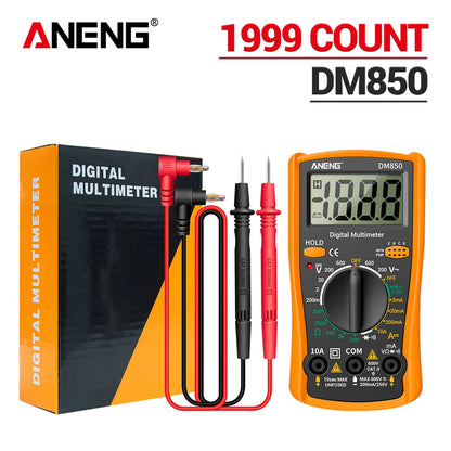 Digital Multimeter 1999-Count AC/DC Voltage Current Resistance Continuity Tester - Pocket Meter