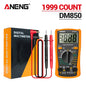 Digital Multimeter 1999-Count AC/DC Voltage Current Resistance Continuity Tester - Pocket Meter