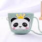 Girls Daisy Straw Mini Messenger Bag, Kids Shoulder Handbag with Coin Purse