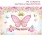 Purple Butterfly Disposable Tableware Napkin Butterfly Birthday Party Decor Girl Baby Shower Baptism Gender Reveal Supplies