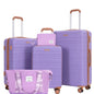5-Piece Hardshell Luggage Set – 28-inch (70 cm), 24-inch (61 cm), 20-inch (51 cm) Spinner Suitcases with TSA Lock, Double 360° Spinner Wheels, Weekend Duffle & Toiletry Bag