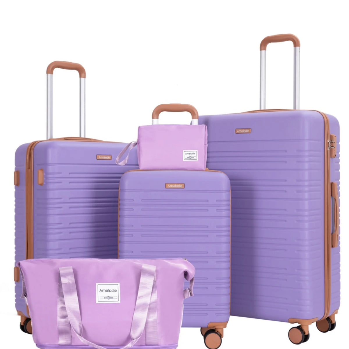 Travelhouse 5-Piece Luggage Set, 20/24/28 in ABS Suitcases