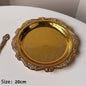 Hexagonal Stainless Steel Dessert Plates - Silver & Gold, 10/15/20/25 cm (4/6/8/9.8 in) - Retro Cake, Snack & Jewelry Tray