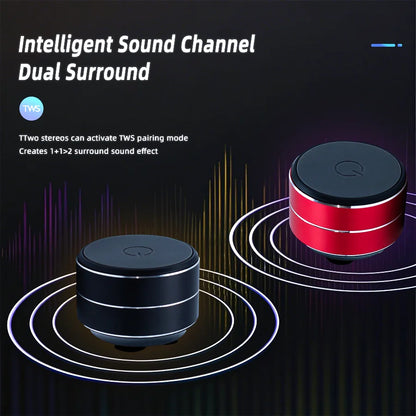 Mini Bone Conduction Bluetooth Speaker Portable Vibration Stereo TWS Wireless USB-C Metal