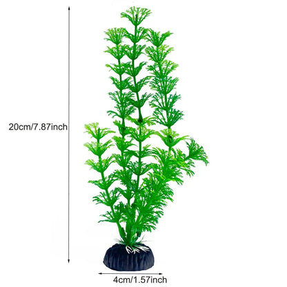 Artificial Aquarium Plants — Plastic Underwater Decorations for Fish Tanks, Realistic Aquarium Decor