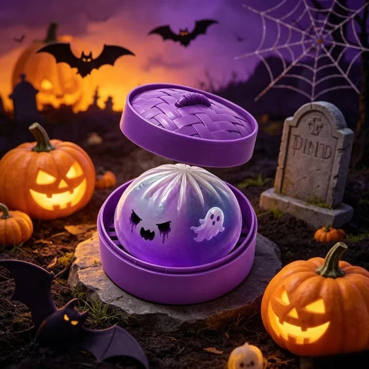 Glitter Halloween Ghost Squishy Toy, Slow-Rebound Silicone