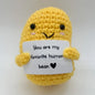 1pc Positive Bean, Positive Affirmation Gifts, Crochet Positive Bean, Funny Unique Crochet Plush Birthday Christmas Gift