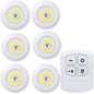 Dimmable Battery-Operated LED Under-Cabinet Light with Remote — Closet, Wardrobe & Bathroom Night Lamp