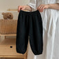 Children's Anti-Mosquito Summer Harem Pants - Lightweight Breathable Ankle-Length Casual Trousers with Elastic Waist (4-6 Years)