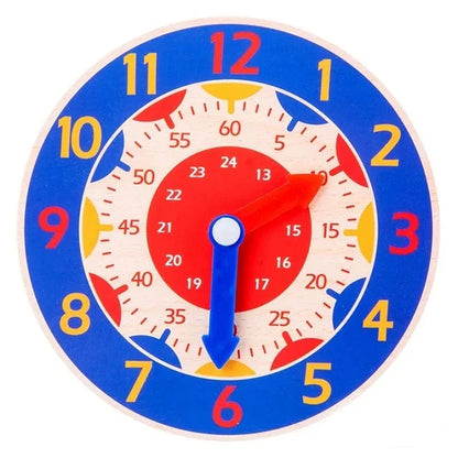 Montessori Wooden Clock Time Learning Toy