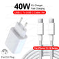 40W USB-C PD Fast Charger for iPhone - Single USB-C Port Rapid Charging