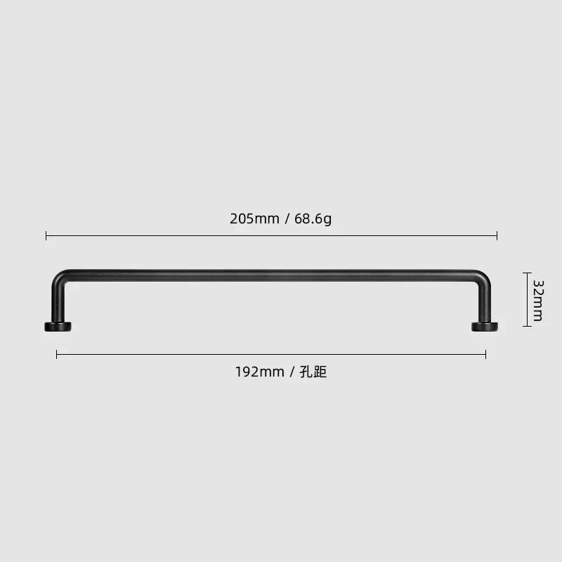 12.6''inch（320mm）Dainty Furniture Bar Pull Bronze Cabinet Handle Kitchen Handles Drawer Knobs Black Long Handle for Kitchen