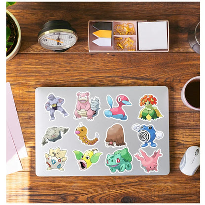 200PCS/Set Kawaii Pikachu Pokemon Stickers for Laptop Phone Suitcase Skateboard Guitar Cute Cartoon Stickers Kid Gift Toys