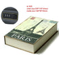 Hidden Book Safe with Key Lock — Metal Book-Shaped Home Safe (8.66 x 5.98 x 1.77 in / 220 x 152 x 45 mm)