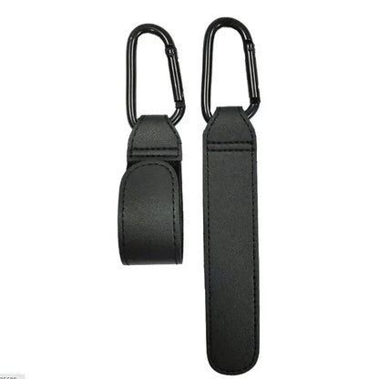 PU Leather 360° Rotating Stroller Hook - Baby Bag Pram Organizer (1 or 2-Pack)