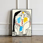Picasso Exhibition poster, Picasso The Kiss Art Print, Gift Idea for friends, Picasso Exhibition Wall Art Decor, Famous Artist
