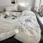 Striped Duvet Cover Bedding Set with Flat Sheet & Pillowcases — Multiple Sizes (Single/Twin/Full/Queen/King)