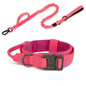 Durable Nylon Dog Collar with Reflective Leash Set