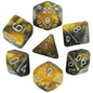7-Piece Galaxy Polyhedral Dice Set for DnD & RPGs – Colorful Universe Effect (D4-D20)