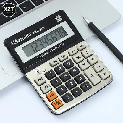 Compact 10-Digit Portable Desktop Financial Calculator – Audible Key Sound, Battery Powered