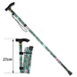 Adjustable Telescopic Trekking Poles — 5-Section Folding Hiking & Walking Stick with T-Handle and Rubber Tip, 82–92 cm (32–36 in)